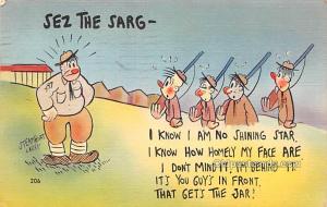 Steamboat Larry Military Comic 1942 Missing Stamp light postal marking on front