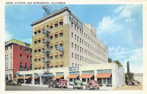 HOTEL ANTLERS San Bernardino, California c1930s Vintage Postcard