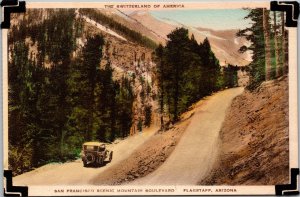 San Francisco Scenic Mountain Boulevard Flagstaff AZ Postcard PC132
