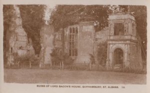 Lord Bacons House Gorhambury St Albans Hertfordshire Postcard