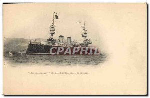 Old Postcard Boat Jaureguiberry Breastplate d & # 39escadre has turrets