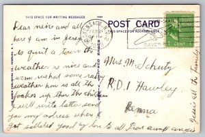 Hackensack NJ New Jersey Postcard World War Monument Historic Figure