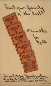 Atlantic Monthly Periodical Magazine Adv Subscription c1930 Postal Card