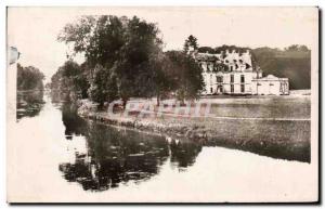 Acquigny - the Castle and the River - Old Postcard