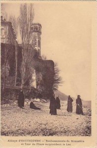 France Abbaye d'Hautecombe Soubassements du Monastere et Tour du Phare s...