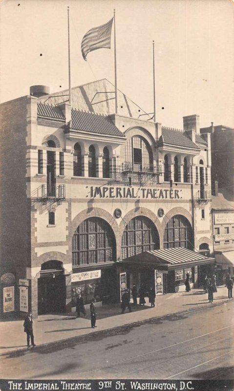 Washington DC The Imperial Theatre Real Photo Vintage Postcard AA21675 