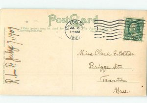 Divided-Back PARK SCENE Toledo Ohio OH H3602