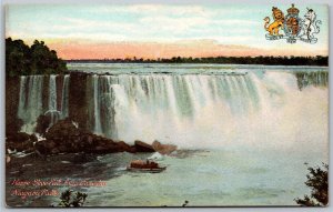 Niagara Falls New York c1910 Postcard Horse Shoe Falls From Canada