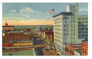 NM - Albuquerque. Central Avenue looking West, Street Scene ca 1936