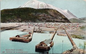 Skagway Alaska Mt Dewey AK Unused Lowman & Hanford Postcard H50