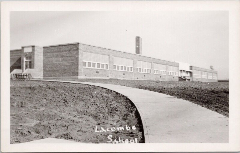 Lacombe Alberta Lacombe School AB Alta Unused Real Photo Postcard H27