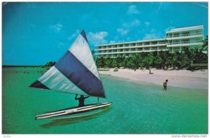 Sailboat, San Juan Beach, Cozumel , Mexico , PU-1981