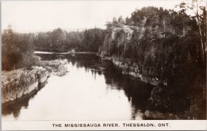 The Mississauga River Thessalon Ontario ON ONT Unused RPPC Postcard H44