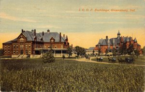 Postcard I.O.O.F. Buildings in Greensburg, Indiana~129195