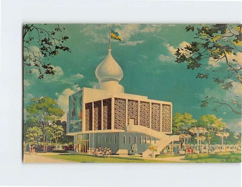 Postcard The Pavilion Of The Sudan, New York World's Fair, Queens, New York