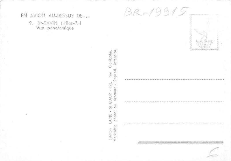 BR19915 St Savin vue panoramique   France