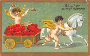 J20/ Valentine's Day Love Holiday Postcard c1910 Art Beautiful 53