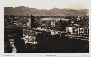 Spain Bilbao Vista Panoramica Vintage RPPC C158