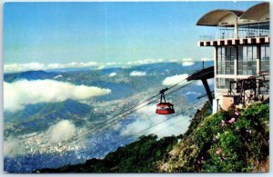 Postcard - Aerial view of Caracas, from the Avila Cable Car Station - Venezuela