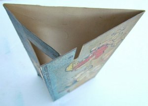 1906 AMERICAN JOURNAL ANTIQUE COMIC FOLDING POSTCARD