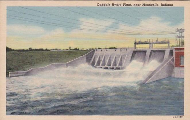 Indiana Monticello Oakdale Hydro Plant Dam Curteich