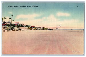 c1980's Scene at Bathing Beach Daytona Beach Florida FL Vintage Postcard 