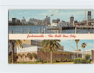 Postcard The Bold New City Jacksonville Florida USA