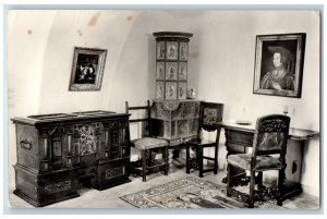 Budapest Hungary Postcard Nagytetenyi Castle Museum Portrait c1910 RPPC Photo