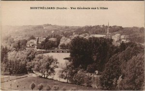 CPA Montbeliard vue generale sur l'Allan FRANCE (1099244)