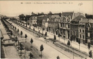 CPA LILLE Le Nouveau Boulevard reliant les trois Villes (663672)