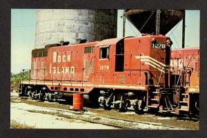 IL Rock Island Railroad Train Loco 1278 BLUE ISLAND ILLINOIS Postcard RR PC