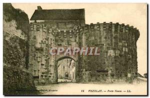 Old Postcard Vezelay New Gate