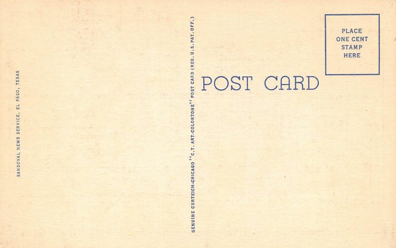 LPD77 El Paso Texas Large Letters Postcard