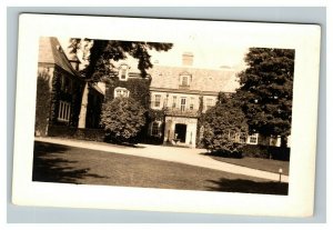 Vintage 1900's RPPC Postcard Ivy Covered Suburban Home - Manicured Lawn NICE