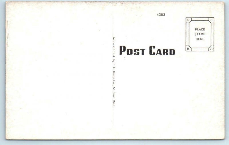 MILAN, Ohio OH ~ Edison Memorial METHODIST CHURCH ca 1950s Postcard