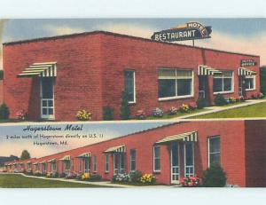 Unused Linen HAGERSTOWN MOTEL AND RESTAURANT Hagerstown Maryland MD M6076-12