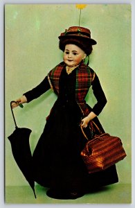 Dolls~Anaheim California~Mary Poppins~Hobby City Doll Museum~Vintage Postcard