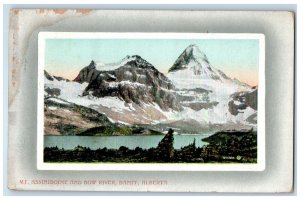 1912 Mt. Assiniboine And Bow River Banff Alberta Canada Posted Postcard