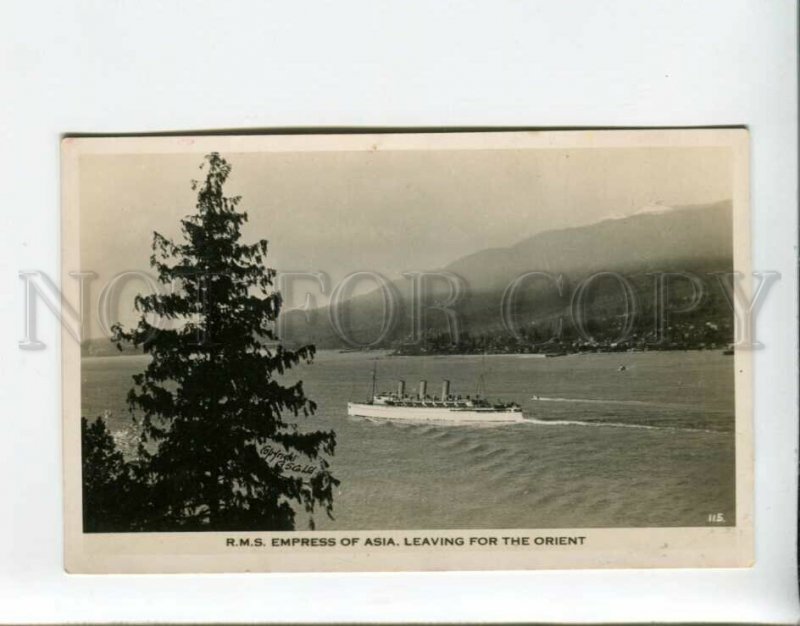 3161121 RMS EMPRESS OF ASIA Ocean Liner Vintage photo postcard