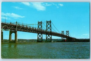 Bettendorf Iowa IA Postcard Moline Bridge Iowa-Illinois Memorial Bridge c1960's