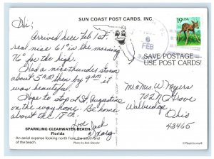 Vintage Sparkling Clearwater Beach, Flordia. Postcard 7WE