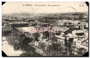 Old Postcard Nimes bullring The General view