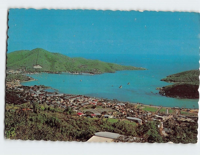 Postcard The harbor of Charlotte Amalie, St. Thomas, Virgin Islands