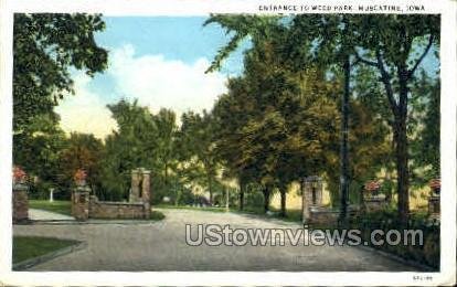 Entrance To Weed Park - Muscatine, Iowa IA