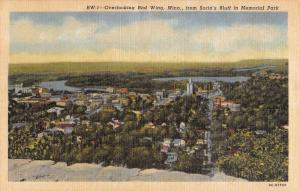 Red Wing Minnesota Sorins Bluff Memorial Park Linen Antique Postcard K12104