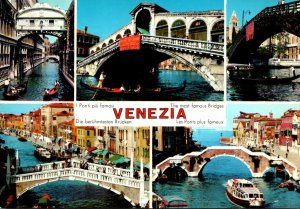 Italy Venezia Multi View Ponte Rialto and Famous Bridges