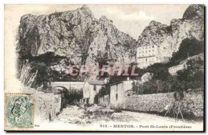 Menton - Pont Saint-Louis - Bridge - Old Postcard