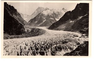 Real Photo, Chamonix Mt Blanc, Mer de Glace, France