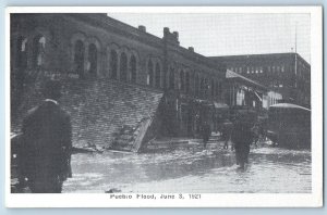 Pueblo Colorado CO Postcard Pueblo Flood Disaster Buildings 1921 Vintage Antique