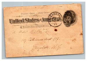 Vintage 1894 Postcard Private Letter on Early Postal Card - Interesting